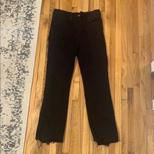 Levi’s crop hem denim